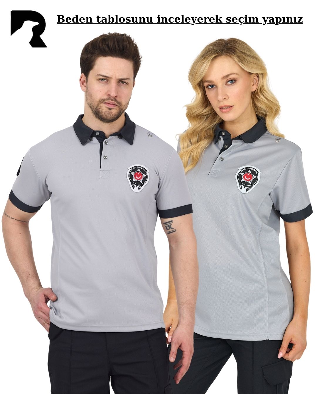 ERKEK GÜVENLİK T-SHIRT, Armalı, Dry Touch Kumaş, Reflektörlü Yazılar, Mevzuata Uygun, Özel Güvelik Tişörtü 