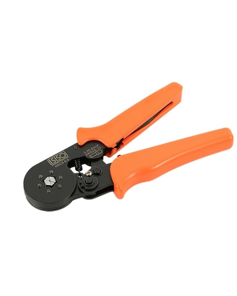 Isıso HSC8 6-6 Yüksük Sıkma Pensesi  0,25–6 mm²   Altı Köşe Hexagonal Kendinden Ayarlı Krimp Pense