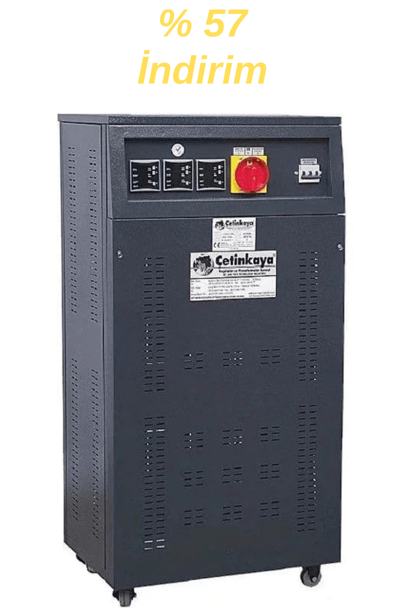 Çetinkaya 45 kVA Trifaze Regülatör S11 A3Y 06  | 300/460V-380V Endüstriyel Voltaj Dengeleyici