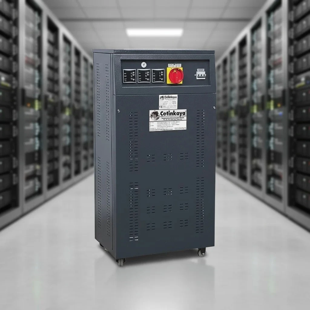 Çetinkaya 75 kVA Bakır Sargı Voltaj Regülatörü  S11 C3Y 08 Trifaze  | 300/460V – 380V |  Mikroişlemcili