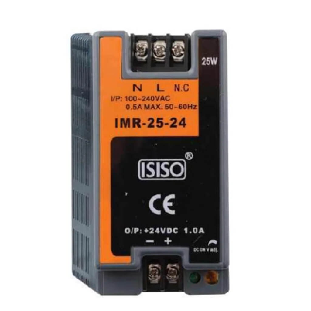 Isıso 25 W 24Vdc 1 A Güç Kaynağı IMR-25-24 Ray Montajlı Kapalı Tip IMR-25-24