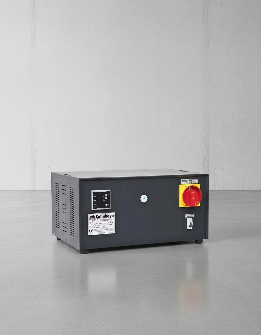 Çetinkaya Bakır 25 kVA Monofaze Voltaj Regülatörü (175/265V) Mikroişlemcili – S11 C1Y 08