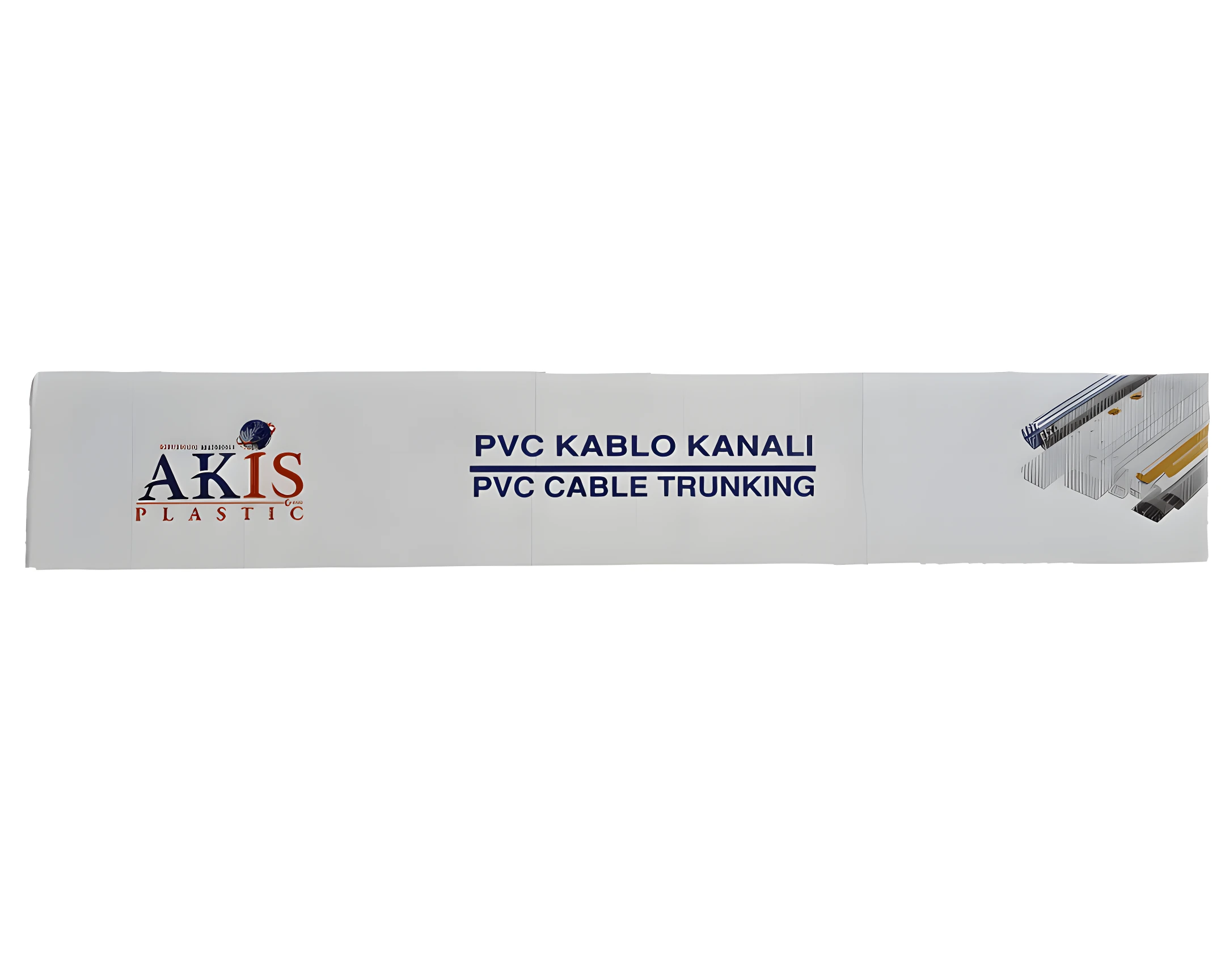 Akiş 15*10 Yapışkanlı Kapalı Kablo Kanalı – Beyaz Renk,  UV Dayanımlı, Alev Yürütmez, PVC Malzeme 1 Metre Fiyatıdır APSK - 15010
