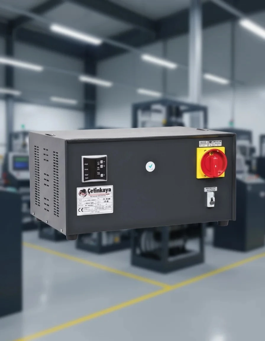 Çetinkaya Bakır 15 kVA Monofaze Voltaj Regülatörü (175/265V) Mikroişlemcili – S11 C1Y 06