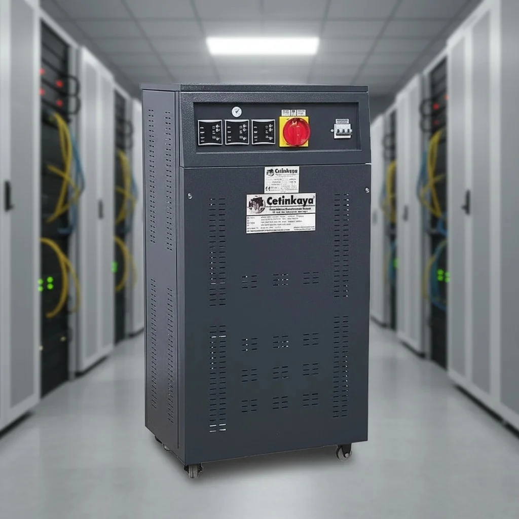 Çetinkaya 15 kVA Trifaze Voltaj Regülatörü Bakır Sargı Regülatör (S11 C3Y 03) | 300/460V - 380V Mikroişlemcili