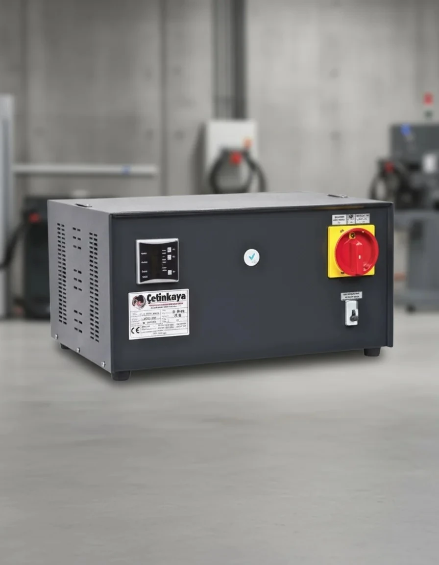 Çetinkaya Bakır 20 kVA Monofaze Voltaj Regülatörü (175/265V) Mikroişlemcili – S11 C1Y 07