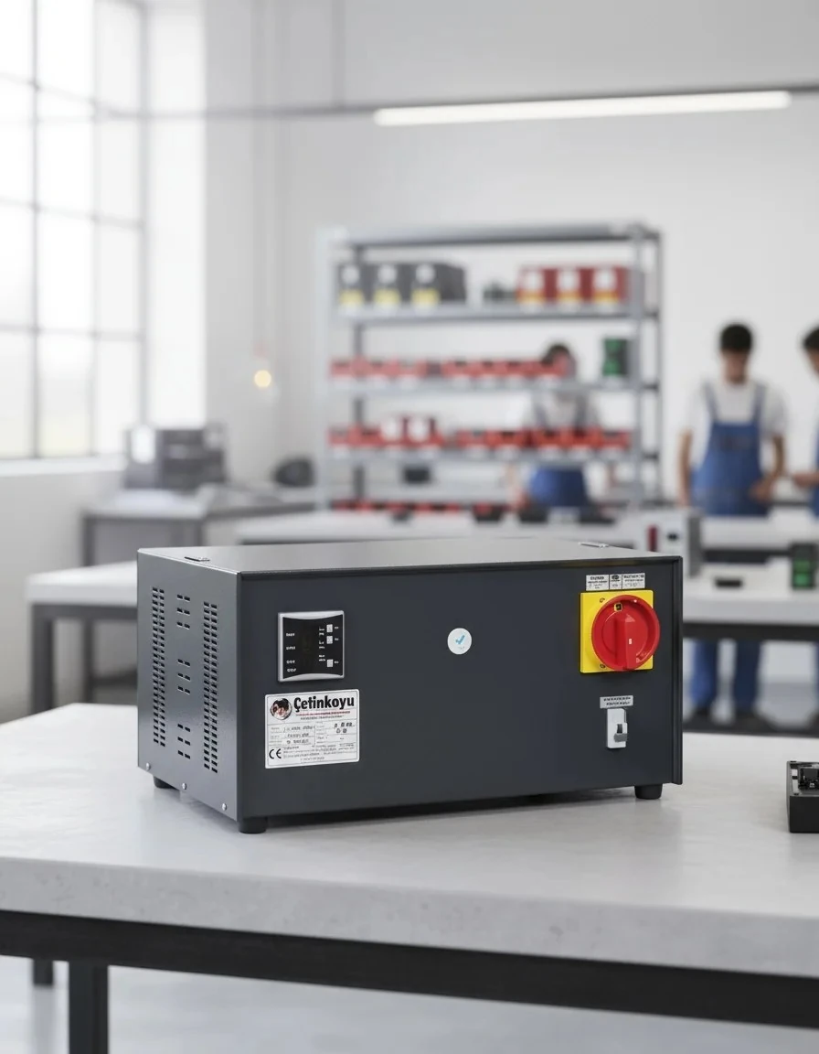 Çetinkaya Bakır 5 kVA Monofaze Voltaj Regülatörü (175/265V) Mikroişlemcili – S11 C1Y 03