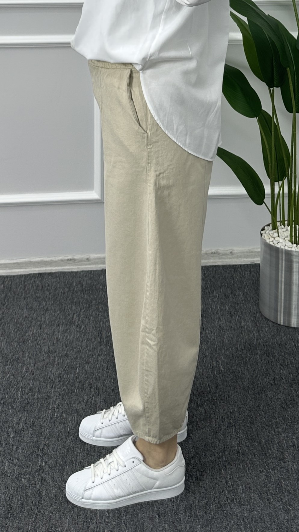 Balon Keten Pantolon - Bej