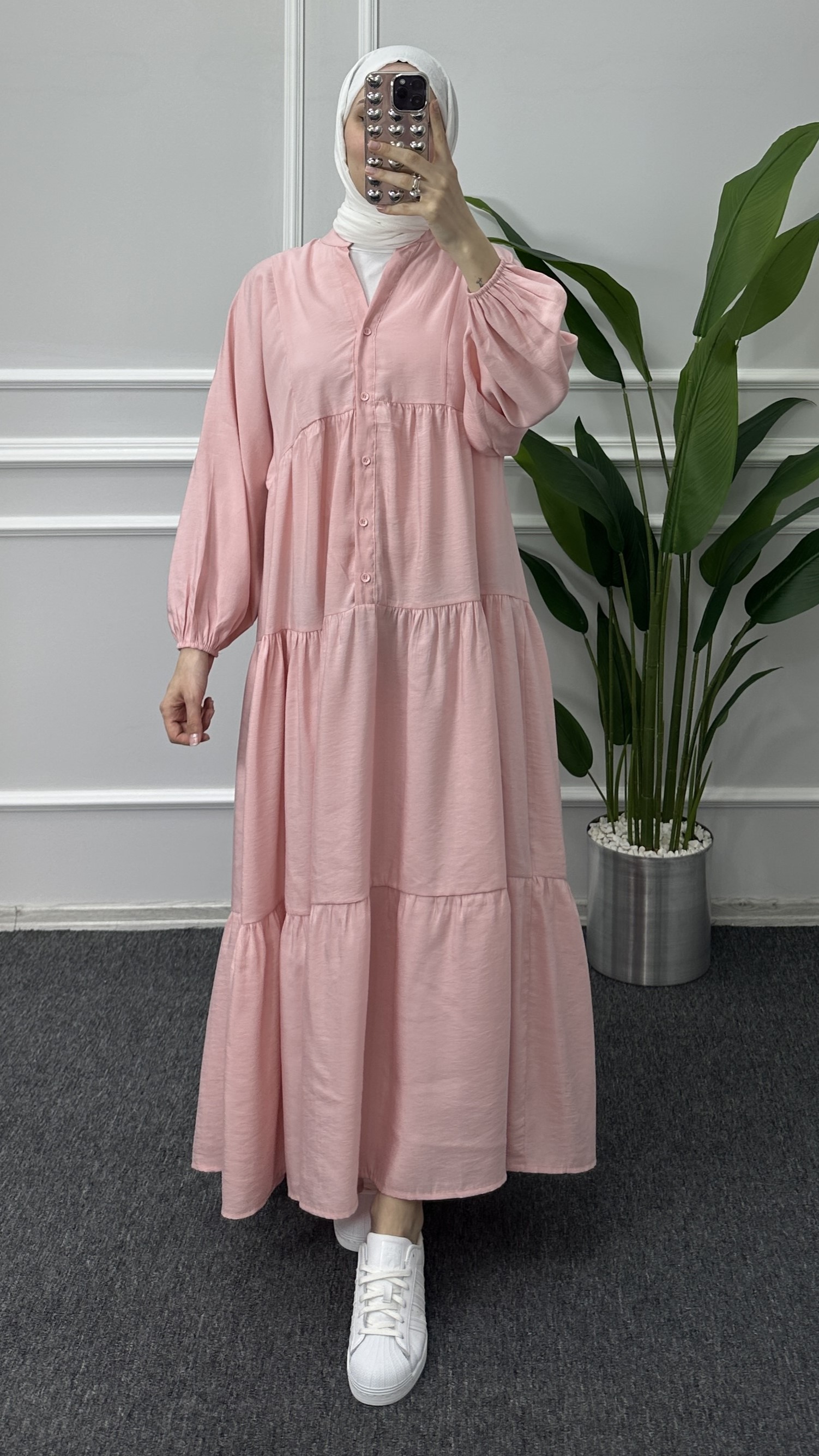 Tensel Elbise - pembe