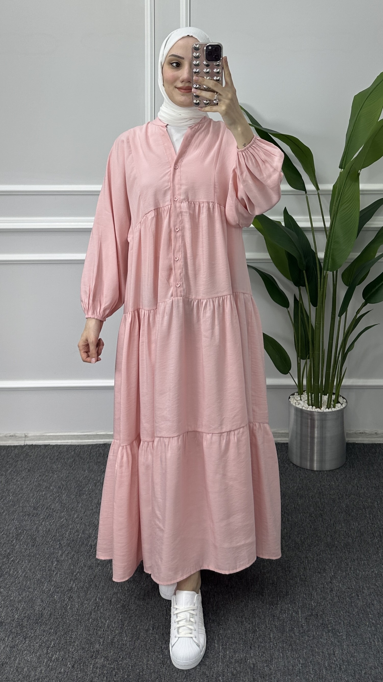 Tensel Elbise - pembe
