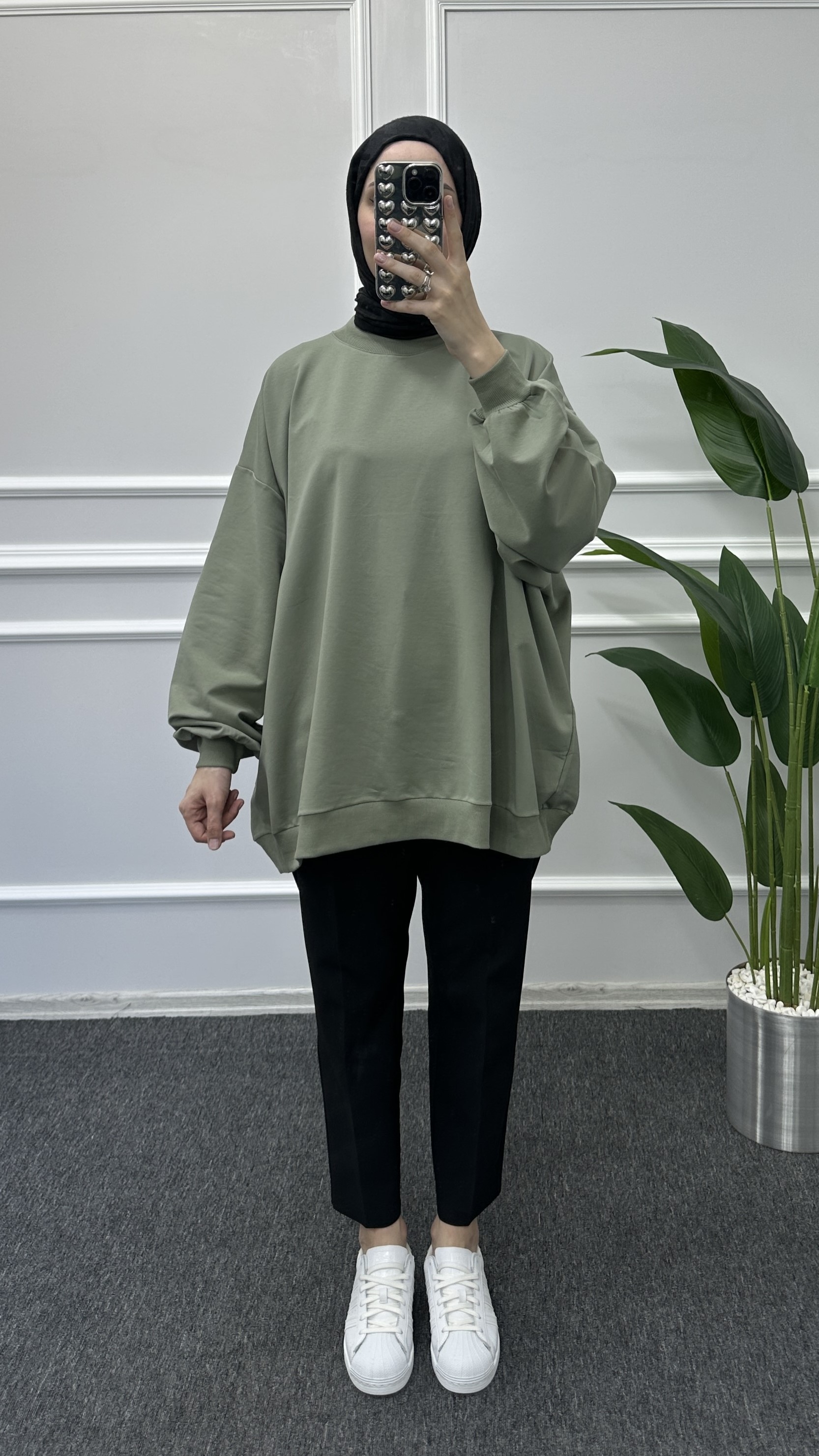 İnce Sweat - Haki