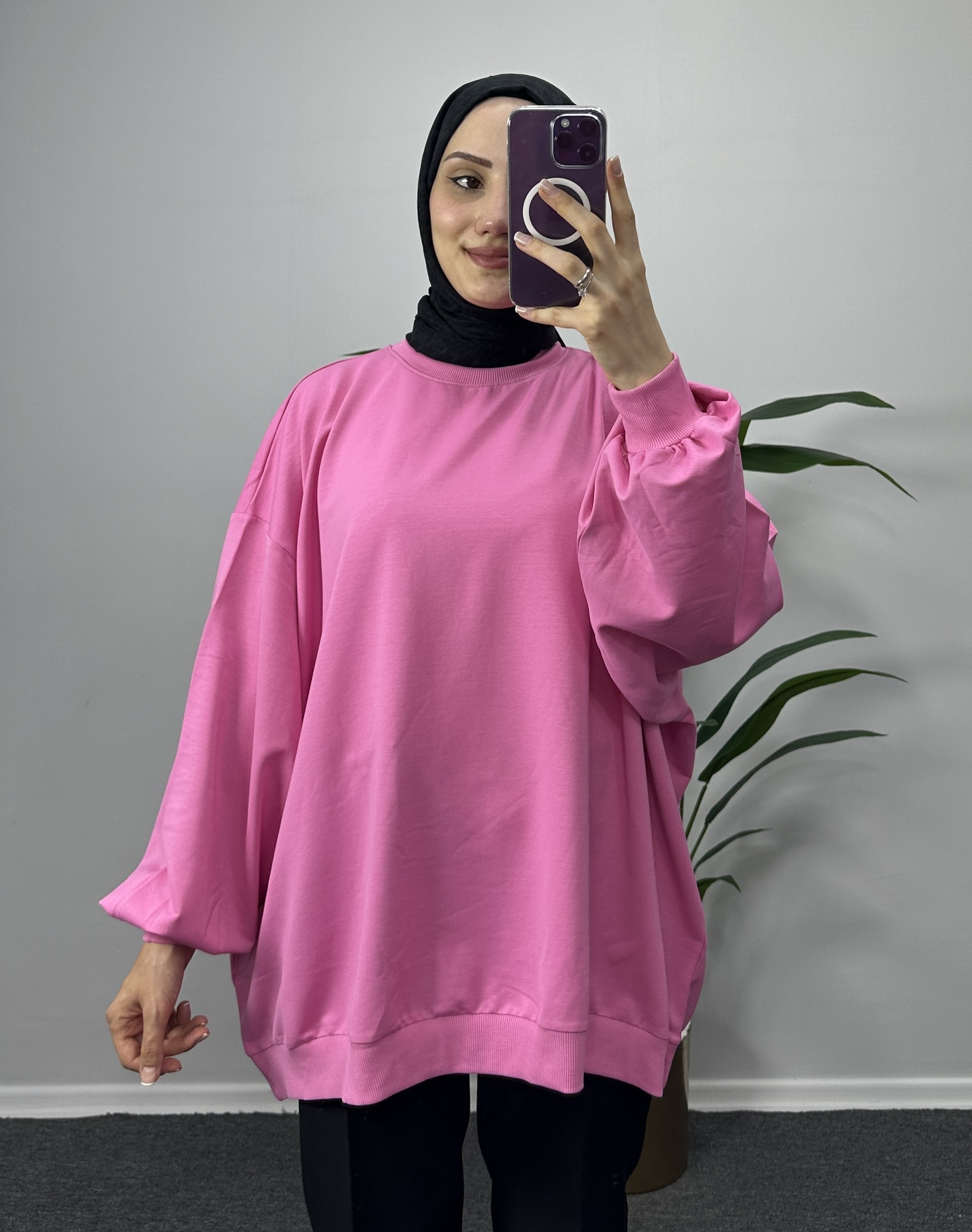 İnce Sweat - pembe