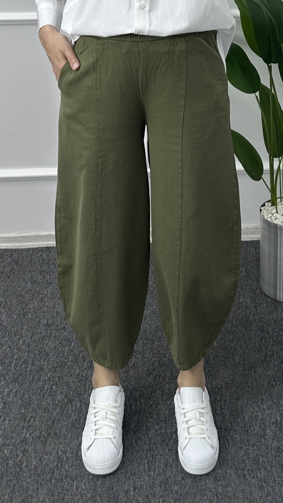 Balon Keten Pantolon - Haki