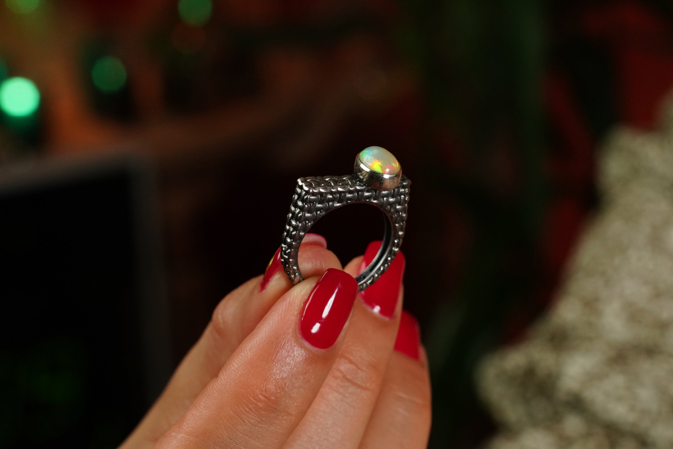 “Celestial Veil” – Opal Taşlı Yüzük 0 image
