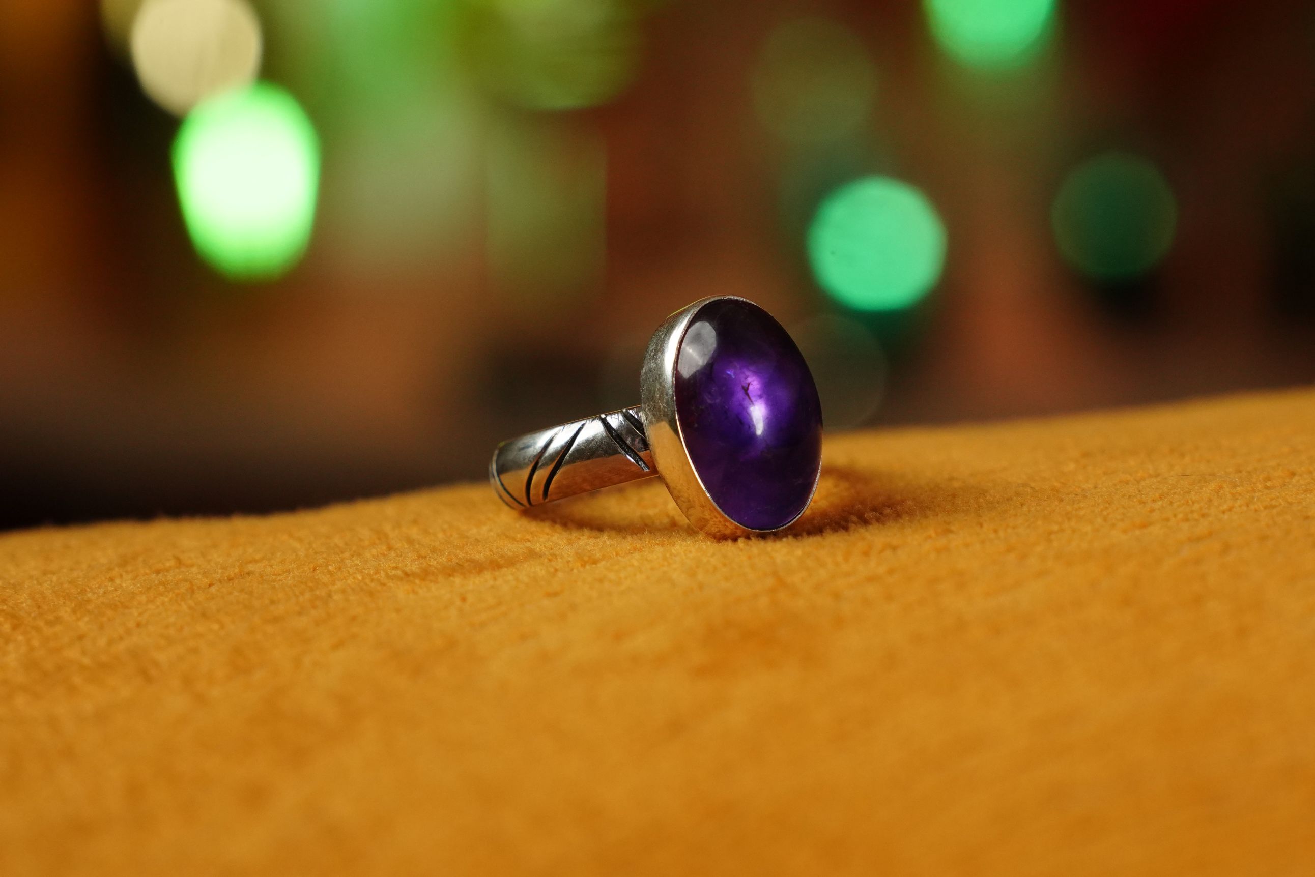 “Mystic Silence” – Amethyst Taşlı Yüzük 0 image