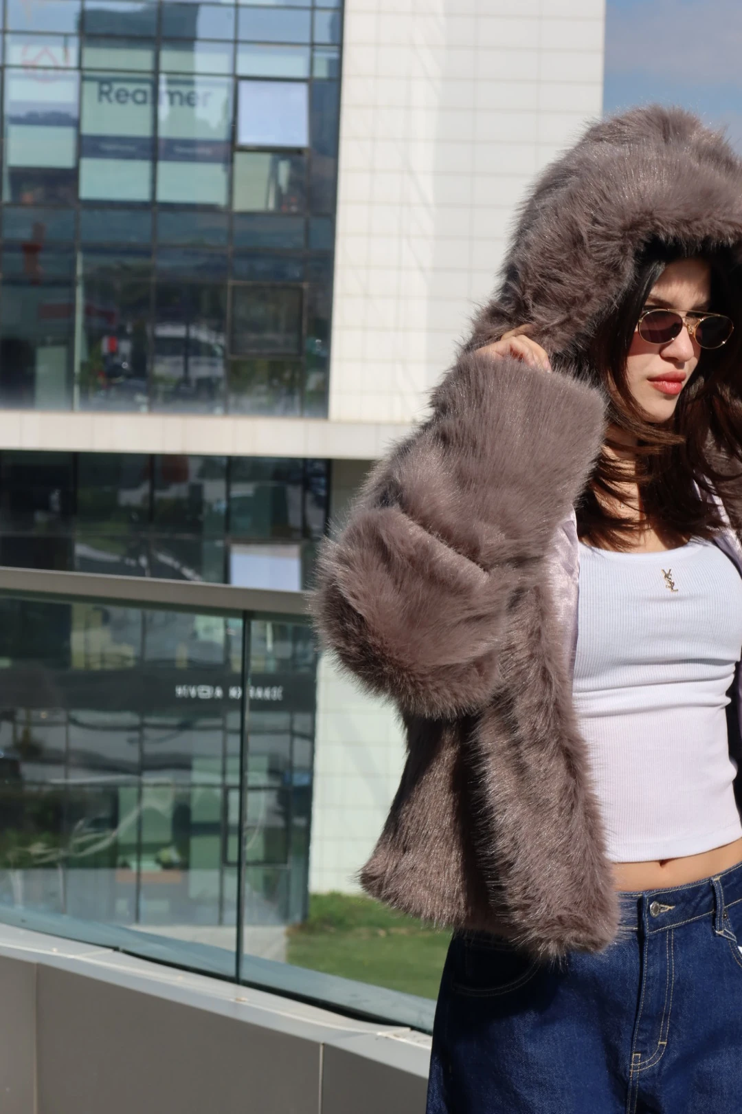 Yumuşak Dokulu Kadın Kürk Mont