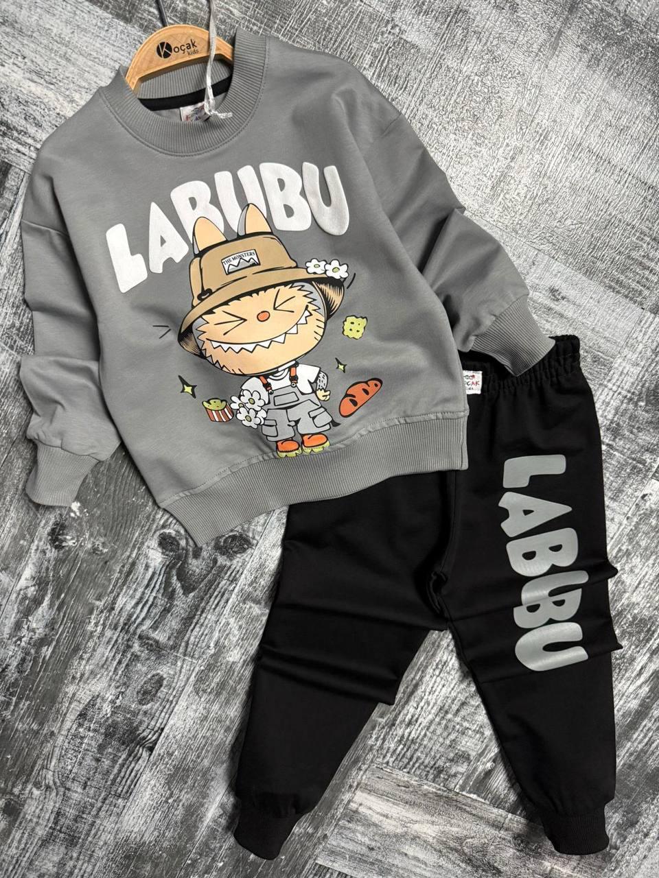 ERKEK ÇOCUK LABUBU BASKILI 2Lİ TAKIM - 3/4