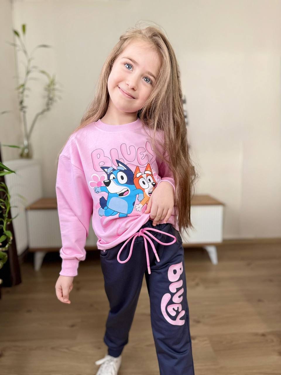 KIZ ÇOCUK BLUEY 2Lİ TAKIM - Pembe