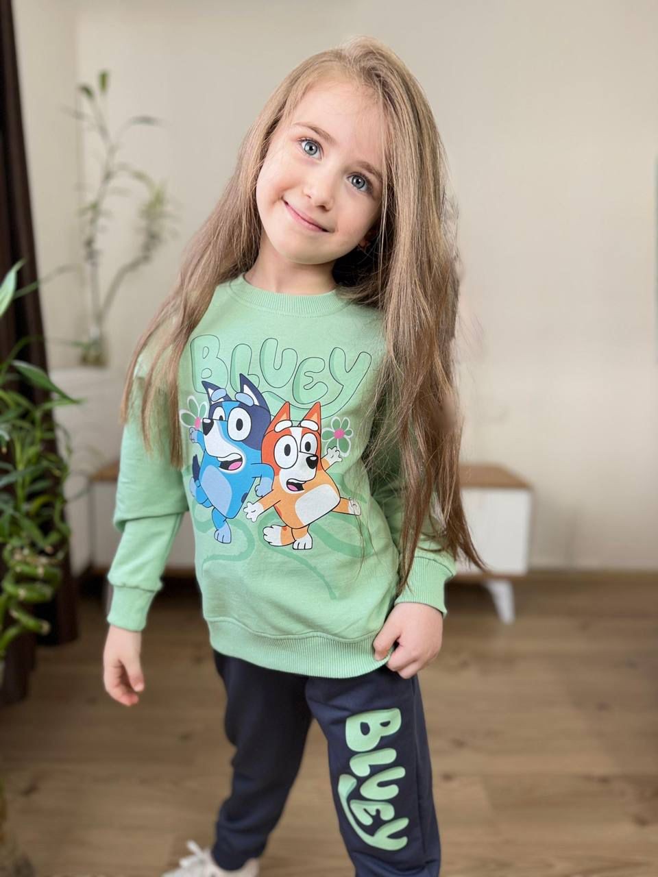 KIZ ÇOCUK BLUEY 2Lİ TAKIM - yeşil