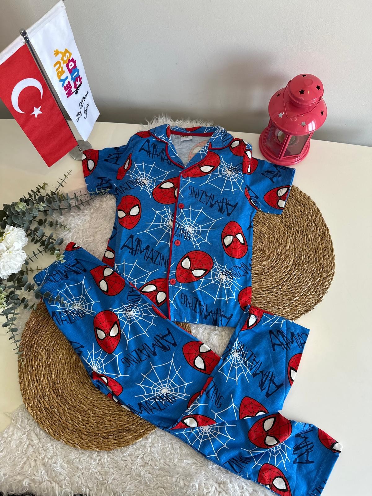 ERKEK ÇOCUK SPİDERMAN PİJAMA TAKIMI 