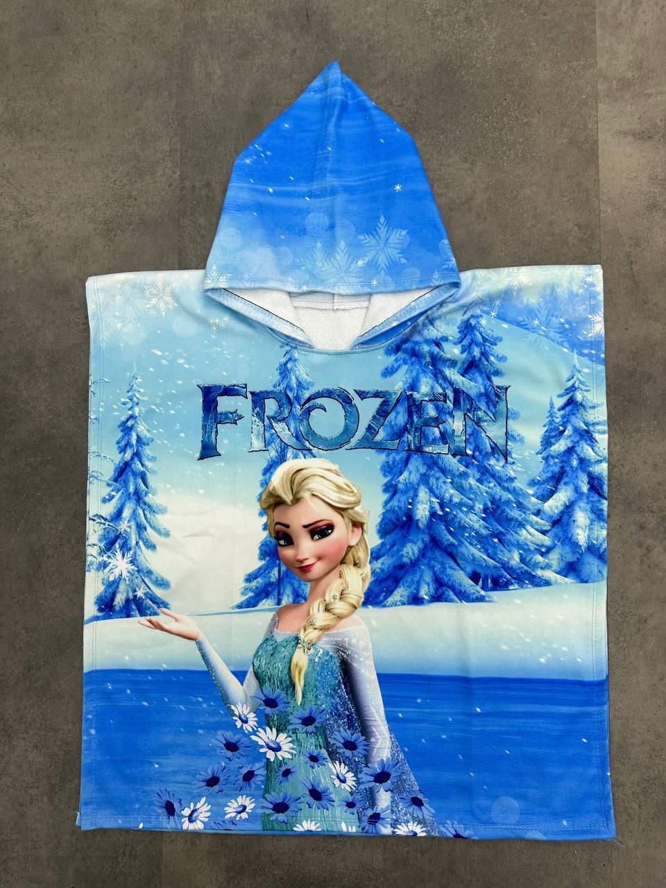 KIZ ÇOCUK ELSA BASKILI PANÇO HAVLU