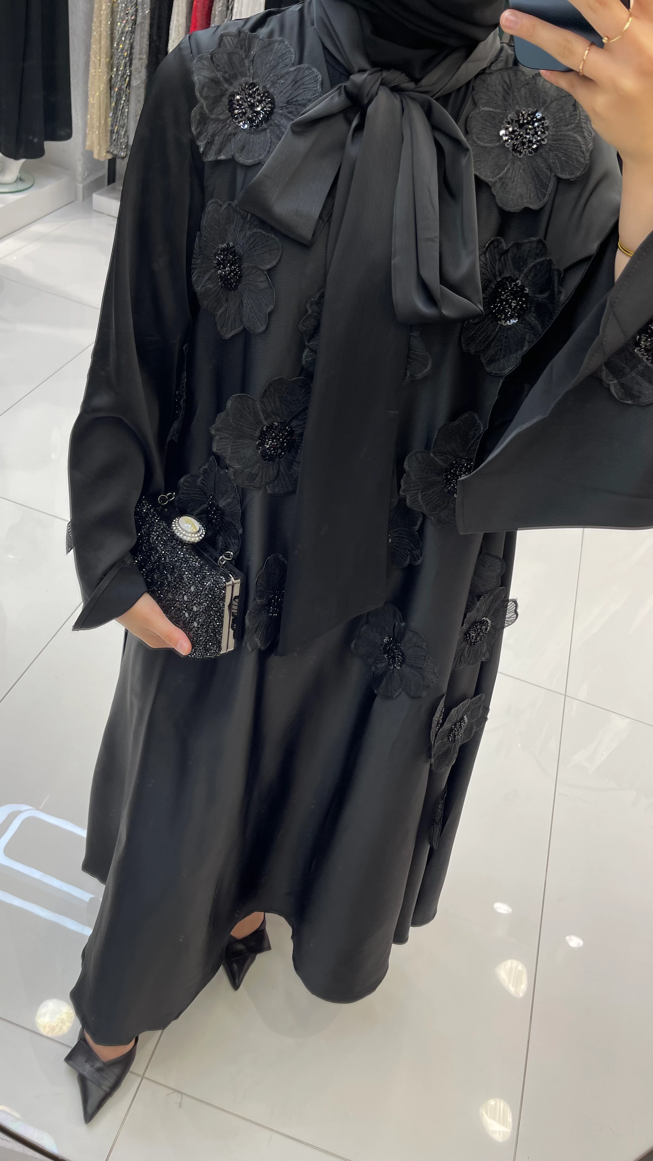 ÇİÇEKLİ İTHAL ELBİSE 