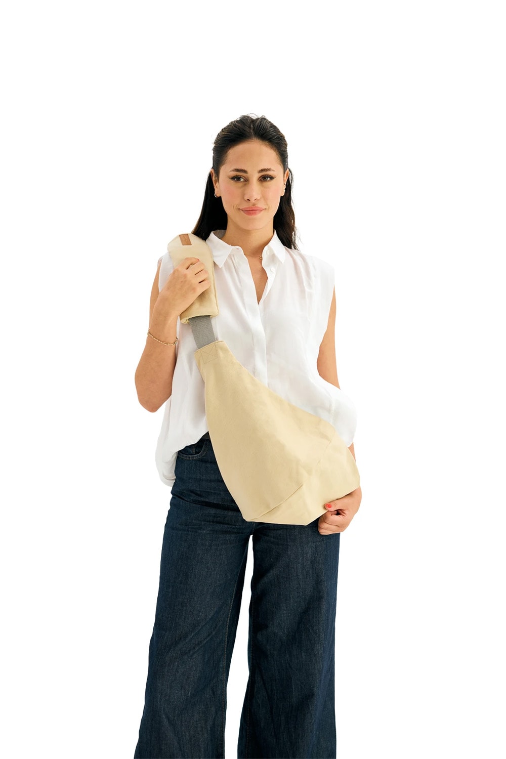 Yan Sling Bebek Taşıma Slingi – Ergonomik ve Rahat Kullanım