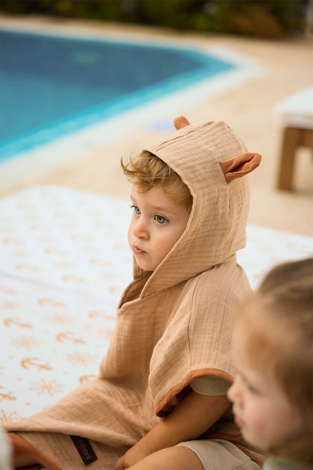 4 Katlı Müslin Bebek Pançosu – Banyo ve Plaj Kullanımı