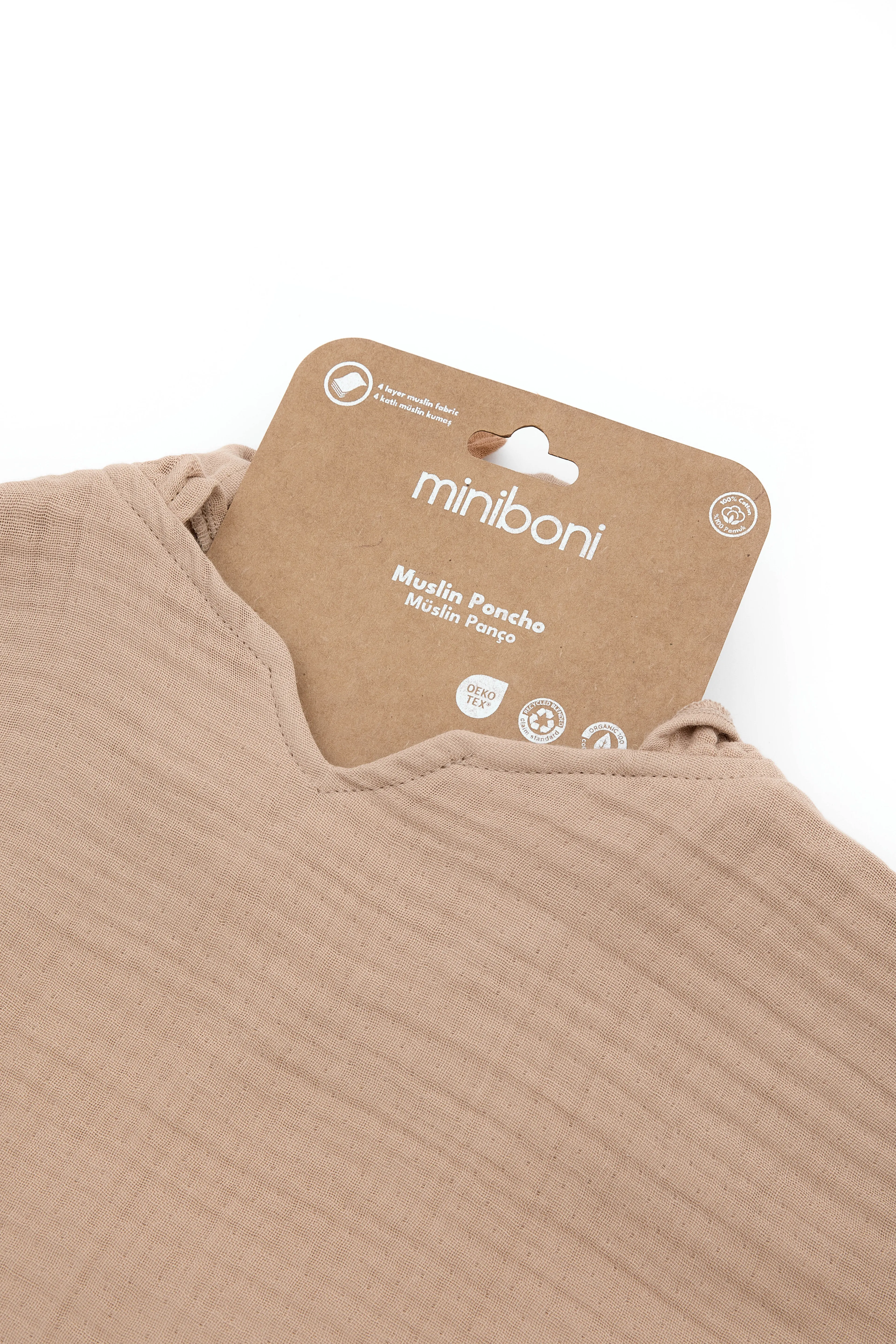 4 Katlı Müslin Bebek Pançosu – Banyo ve Plaj Kullanımı