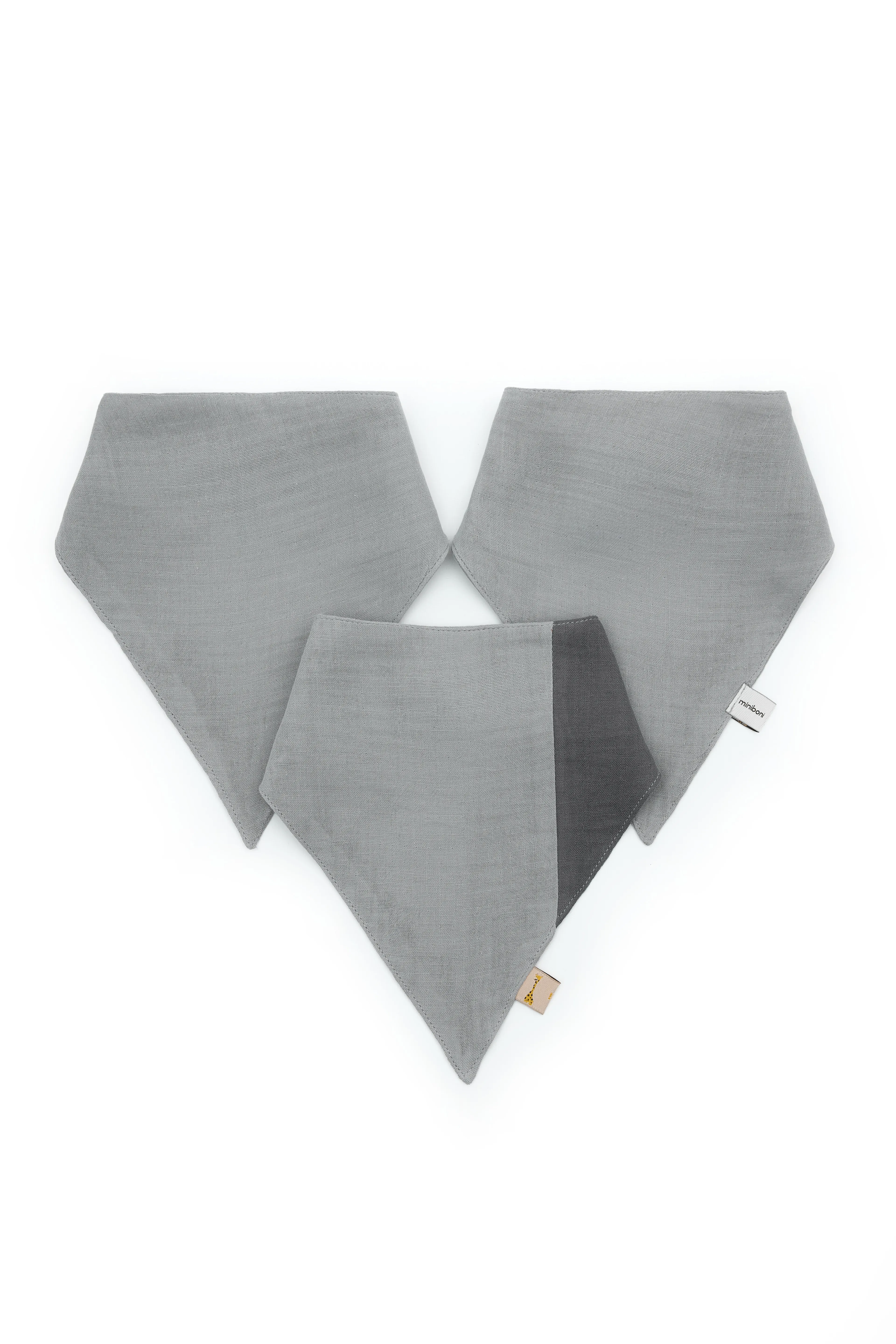 Yumuşak ve Nefes Alabilen 3’lü Müslin Bebek Fular Set - Mınt