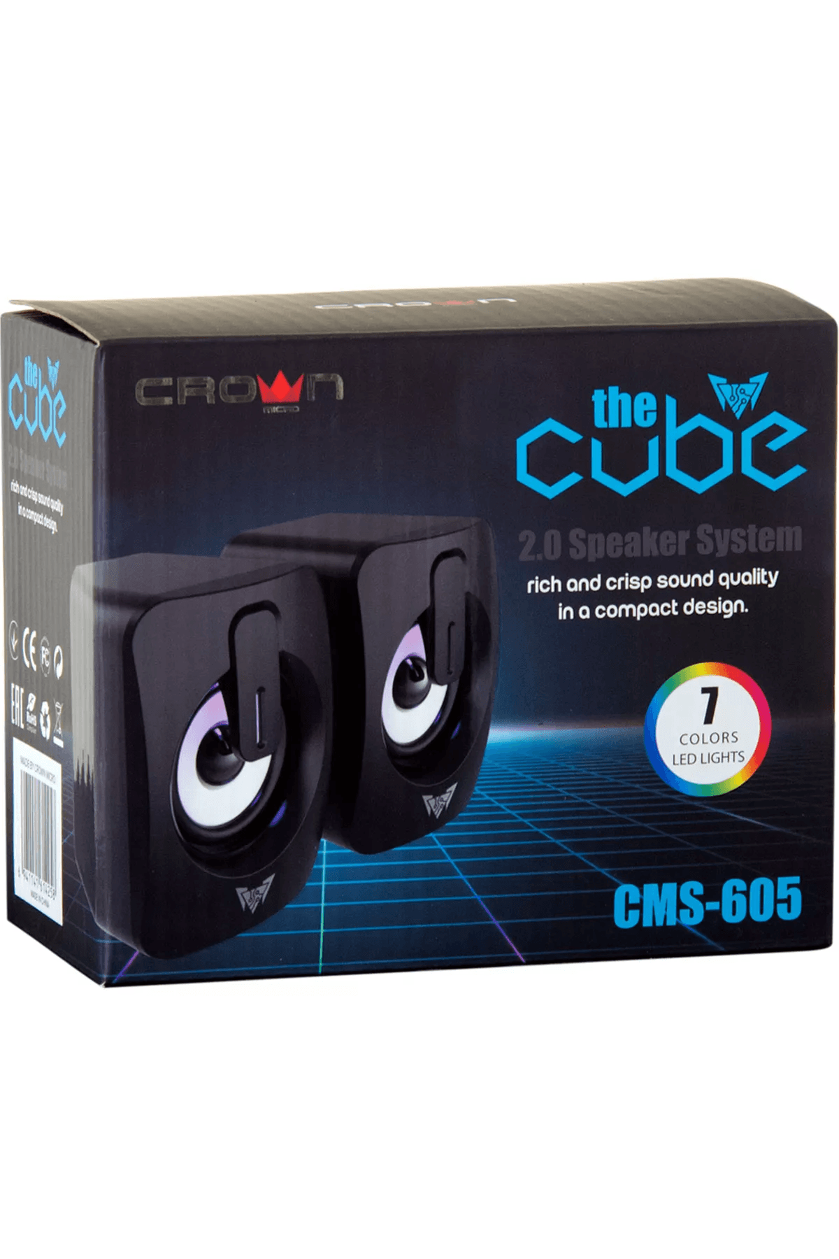 CMS-605 RGB 6 Watt  1+1 Hoparlör Speaker