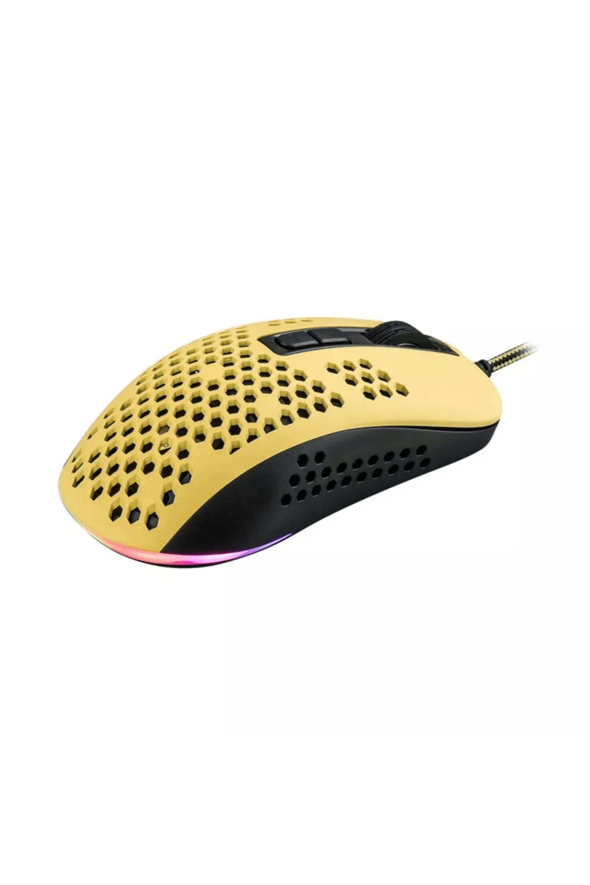 CMGM-11 Hive -SARI-RGB Aydınlatmalı, Hafif, Makrolu 6400 DPI Oyuncu Mouse