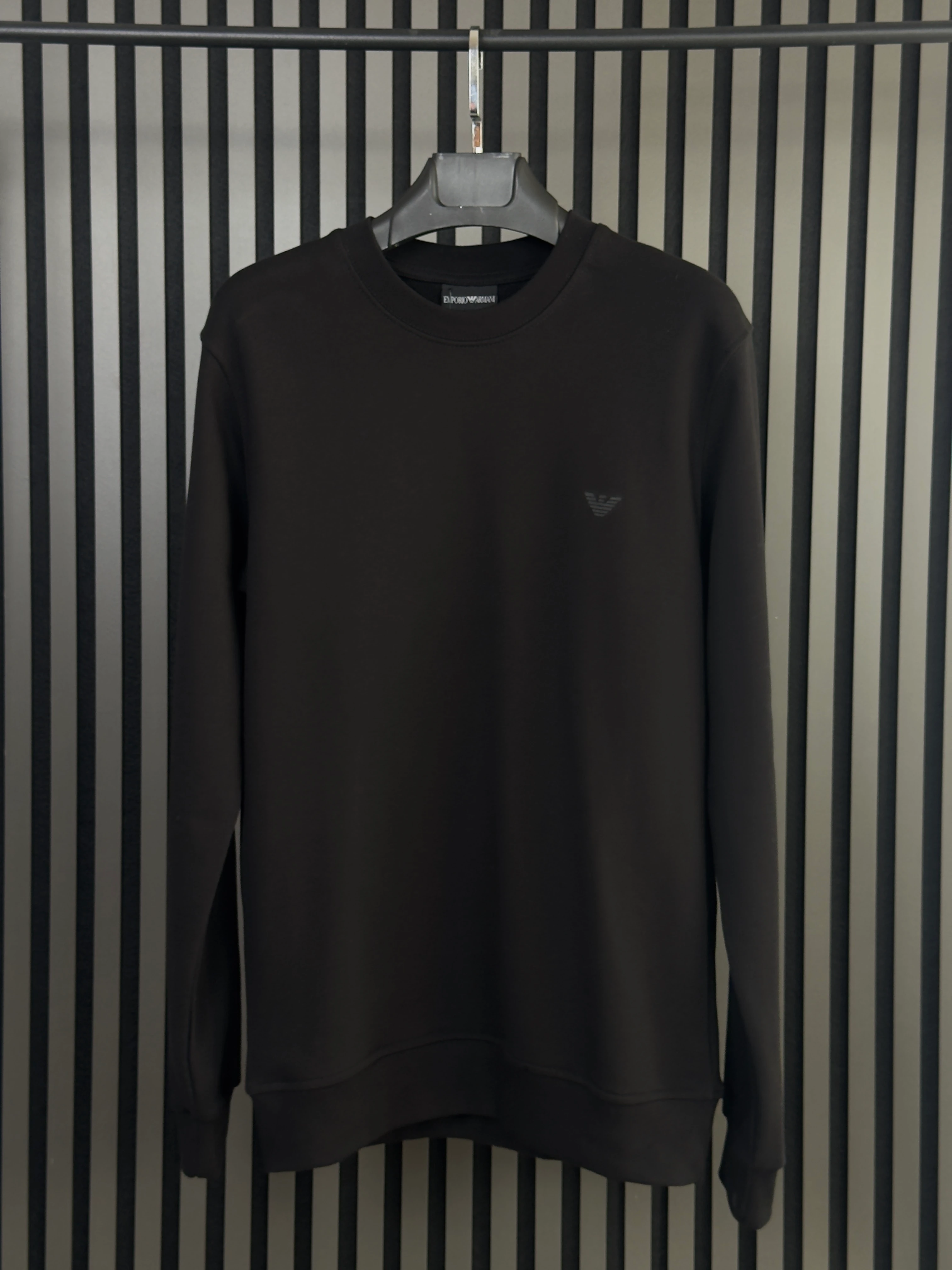 EA7 Siyah Logo Detaylı Sweatshirt