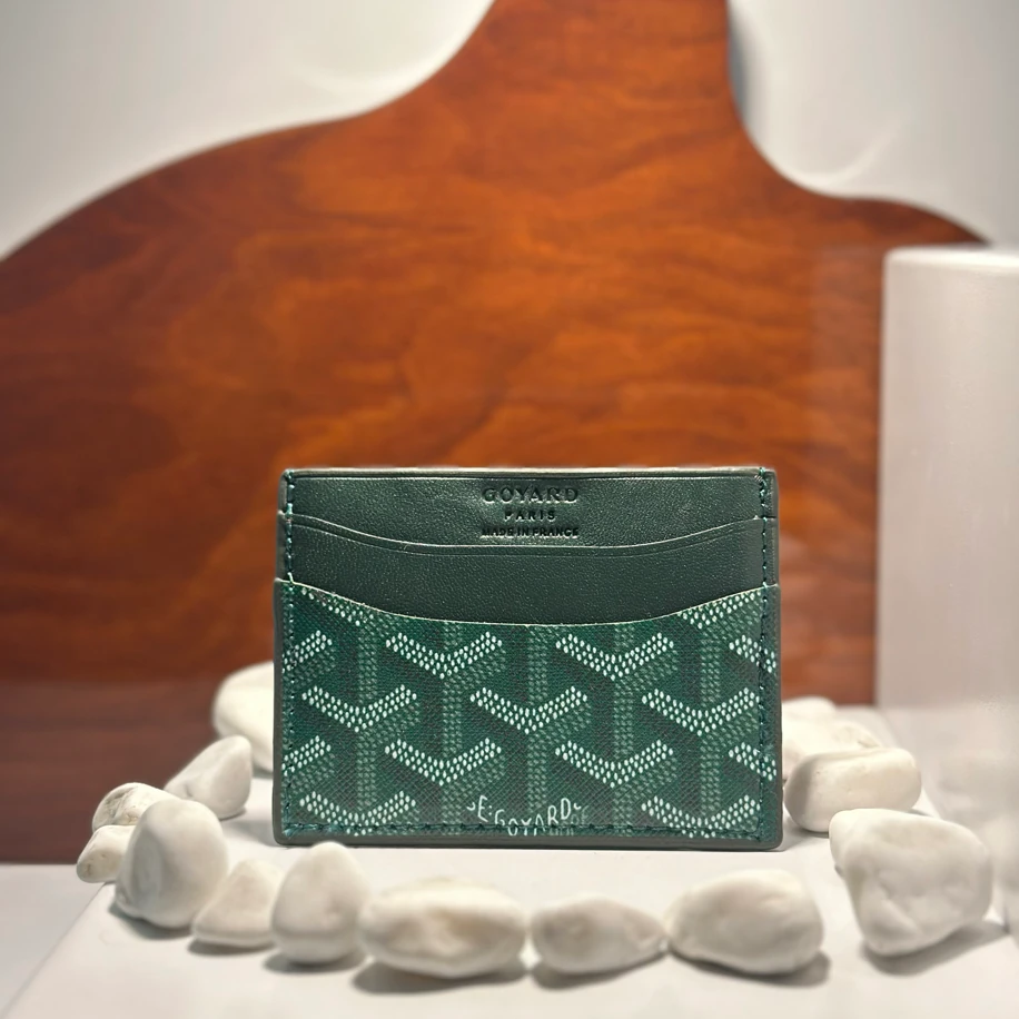 GOYARD Yeşil Hakiki Deri Kartlık
