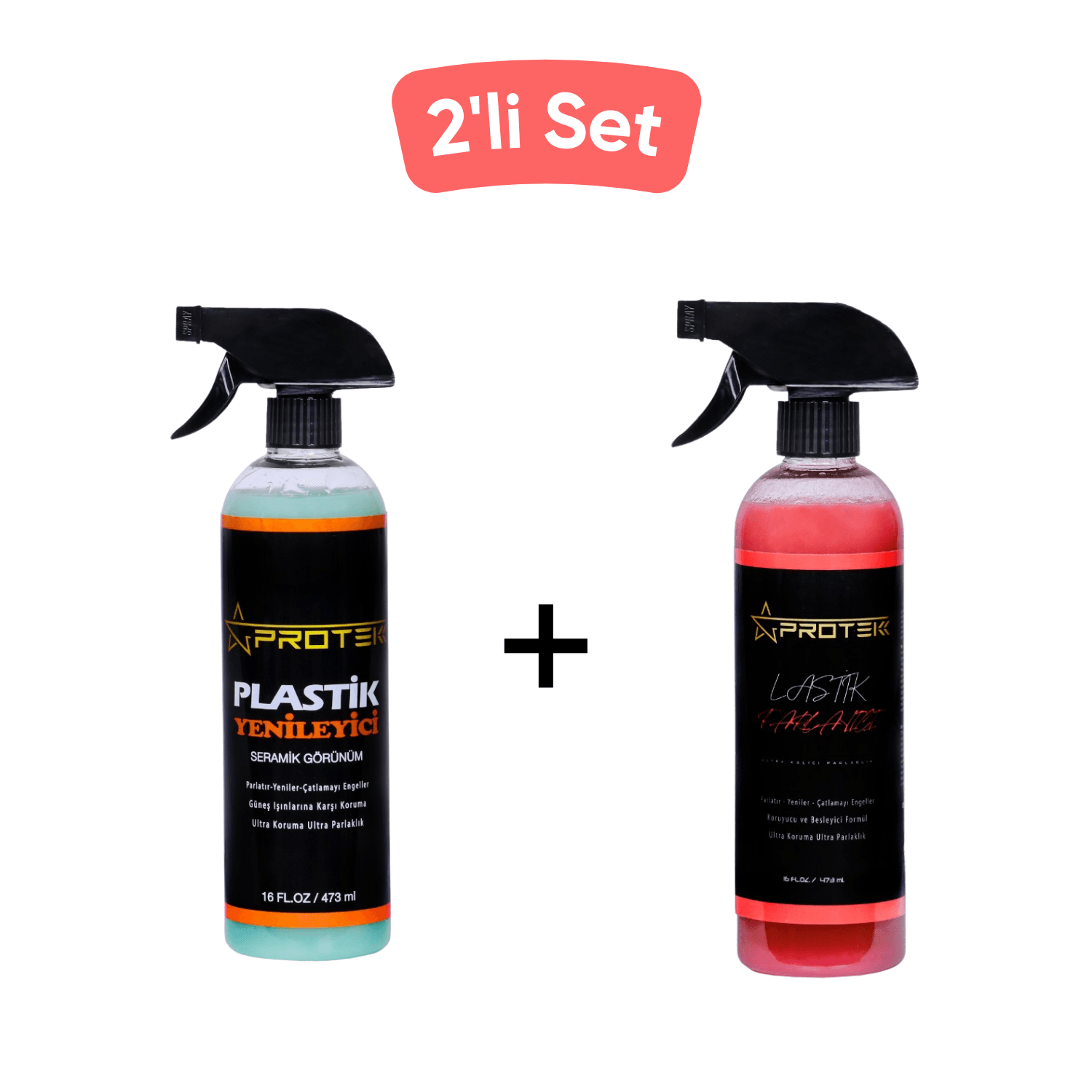 Plastik Yenileyici + Lastik Parlatıcı