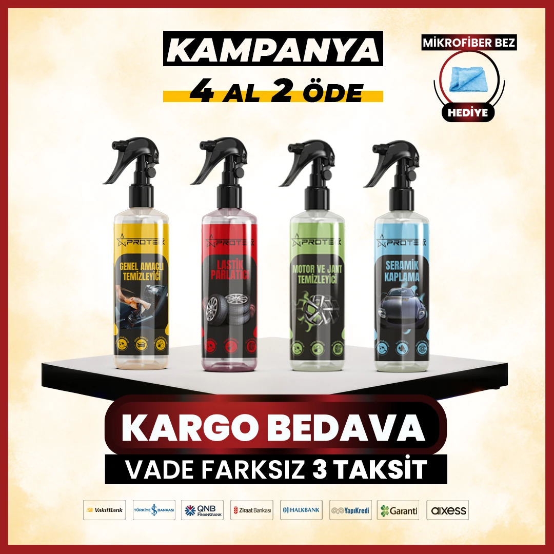 4 Al 2 Öde Araç Bakım Seti