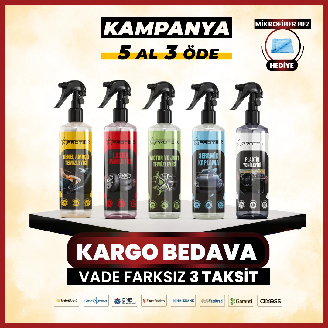 5 Al 3 Öde Karışık Araç Bakım seti