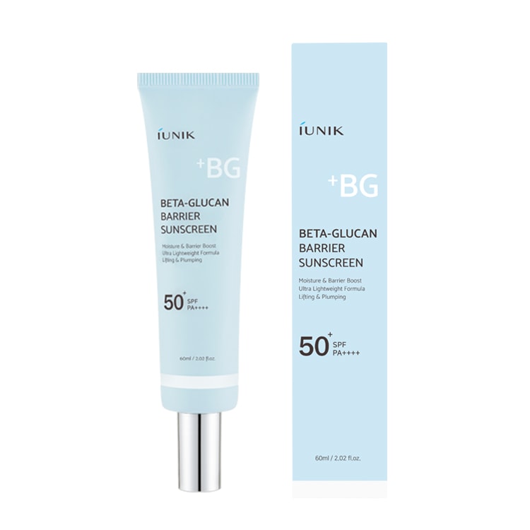 iUNIK Beta-Glucan Barrier Sunscreen SPF 50+ PA++++ – Cilt Bariyerini Güçlendiren, Nemlendirici & Beyazlık Bırakmayan Güneş Koruyucu (60 ml)