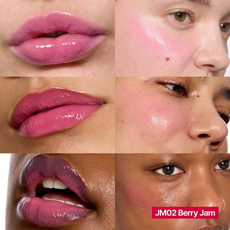 Fwee Keyring Lip&Cheek Glowy Jelly Pot JM02 Berry Jam 4g (Anahtarlıklı)