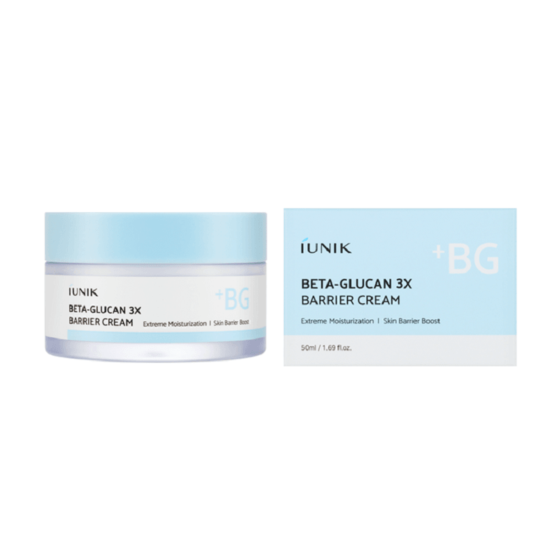iUNIK Beta-Glucan 3X Barrier Cream 50ml - Yoğun Nemlendirme, Cilt Bariyeri Onarımı ve Hassas Ciltler İçin Derinlemesine Bakım