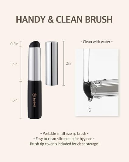 Studio 17 Silicone Lip Brush - Silikon Yıkanabilir Dudak ve Yanak Aplikatörü