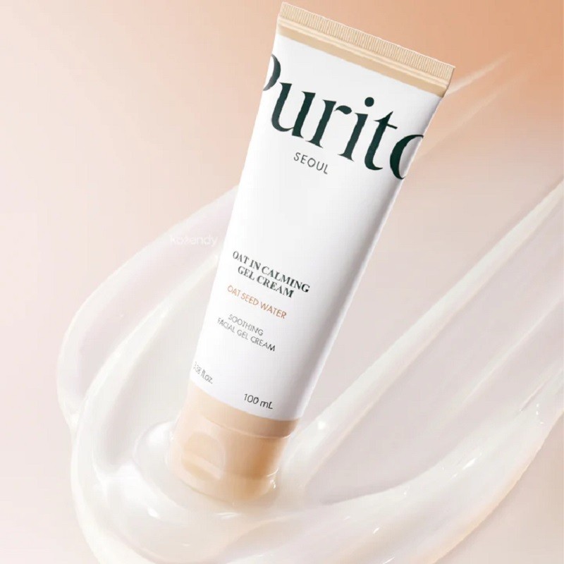 PURITO Oat-in Calming Gel Cream 100 ml - %77 Yulaf Tohumu Sulu, Hafif Dokulu, Yoğun Nem Veren Krem
