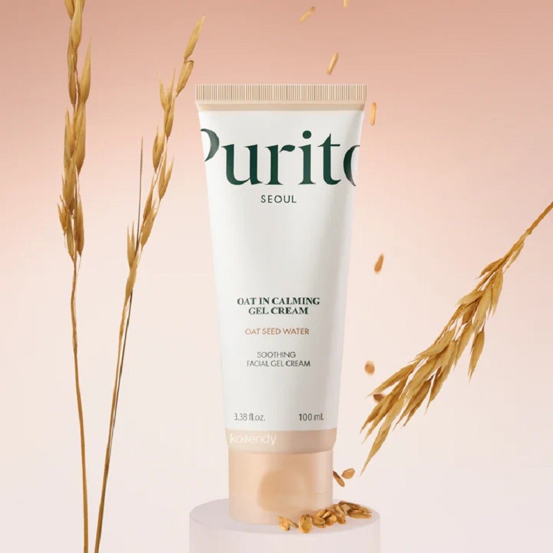 PURITO Oat-in Calming Gel Cream 100 ml - %77 Yulaf Tohumu Sulu, Hafif Dokulu, Yoğun Nem Veren Krem