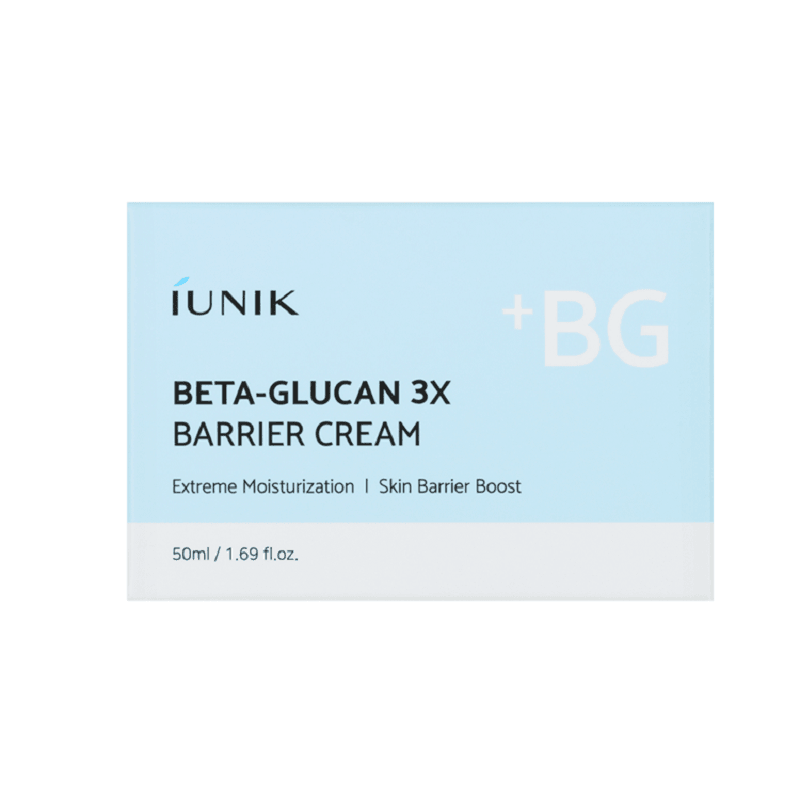 iUNIK Beta-Glucan 3X Barrier Cream 50ml - Yoğun Nemlendirme, Cilt Bariyeri Onarımı ve Hassas Ciltler İçin Derinlemesine Bakım