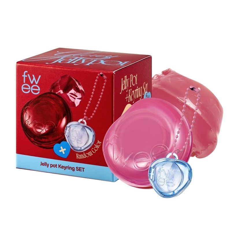 Fwee Keyring Lip&Cheek Glowy Jelly Pot JP01 Sugar Coat 4g (Anahtarlıklı) main variant image