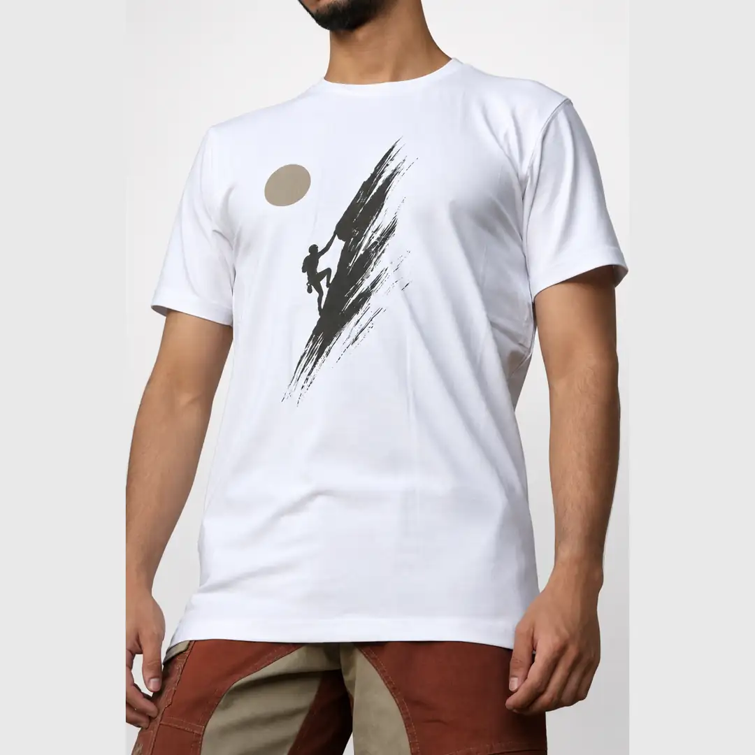 Climb Graphic Unisex T-Shirt - %100 Pamuklu Regular Fit Tişört