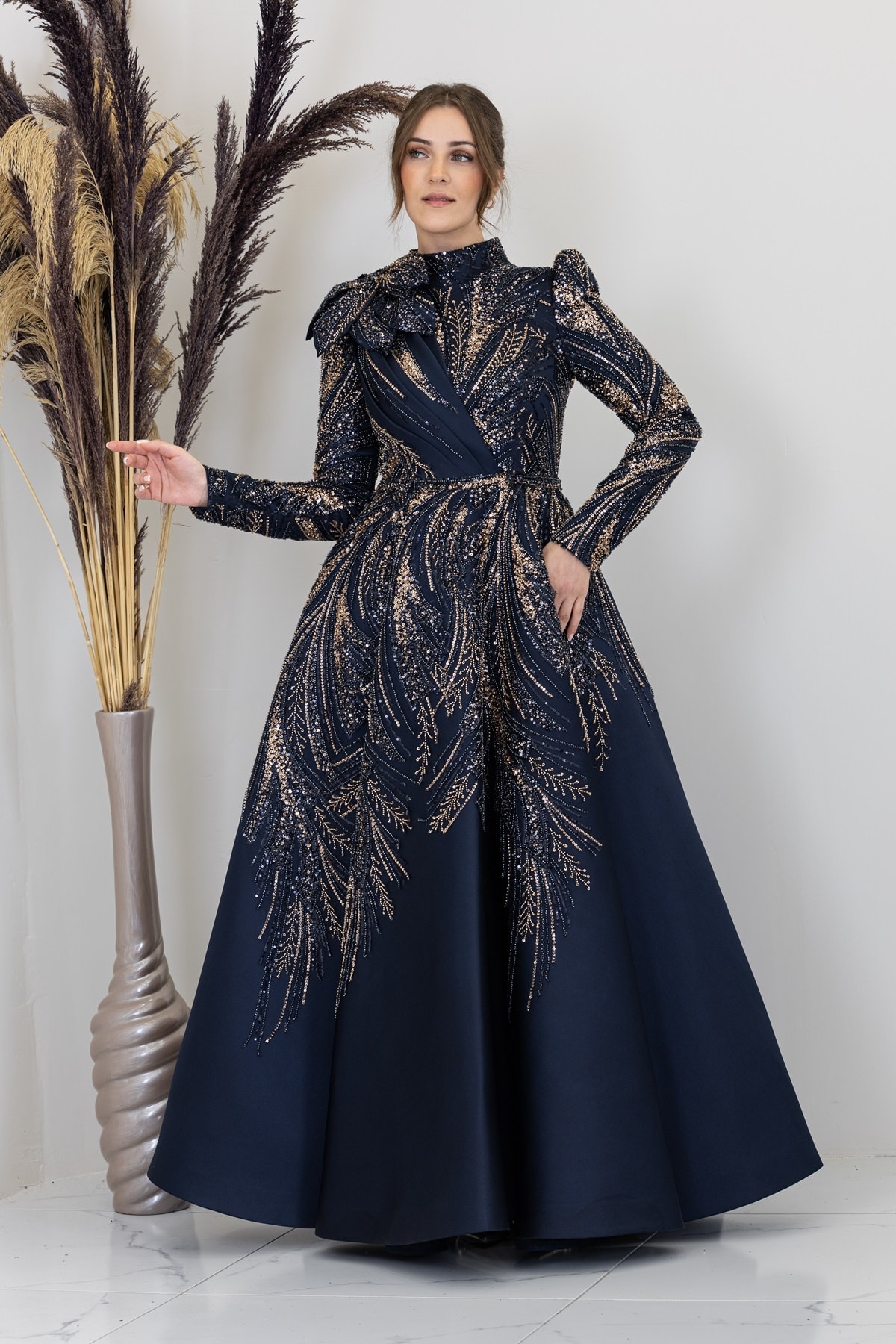 Dark Blue - Gold