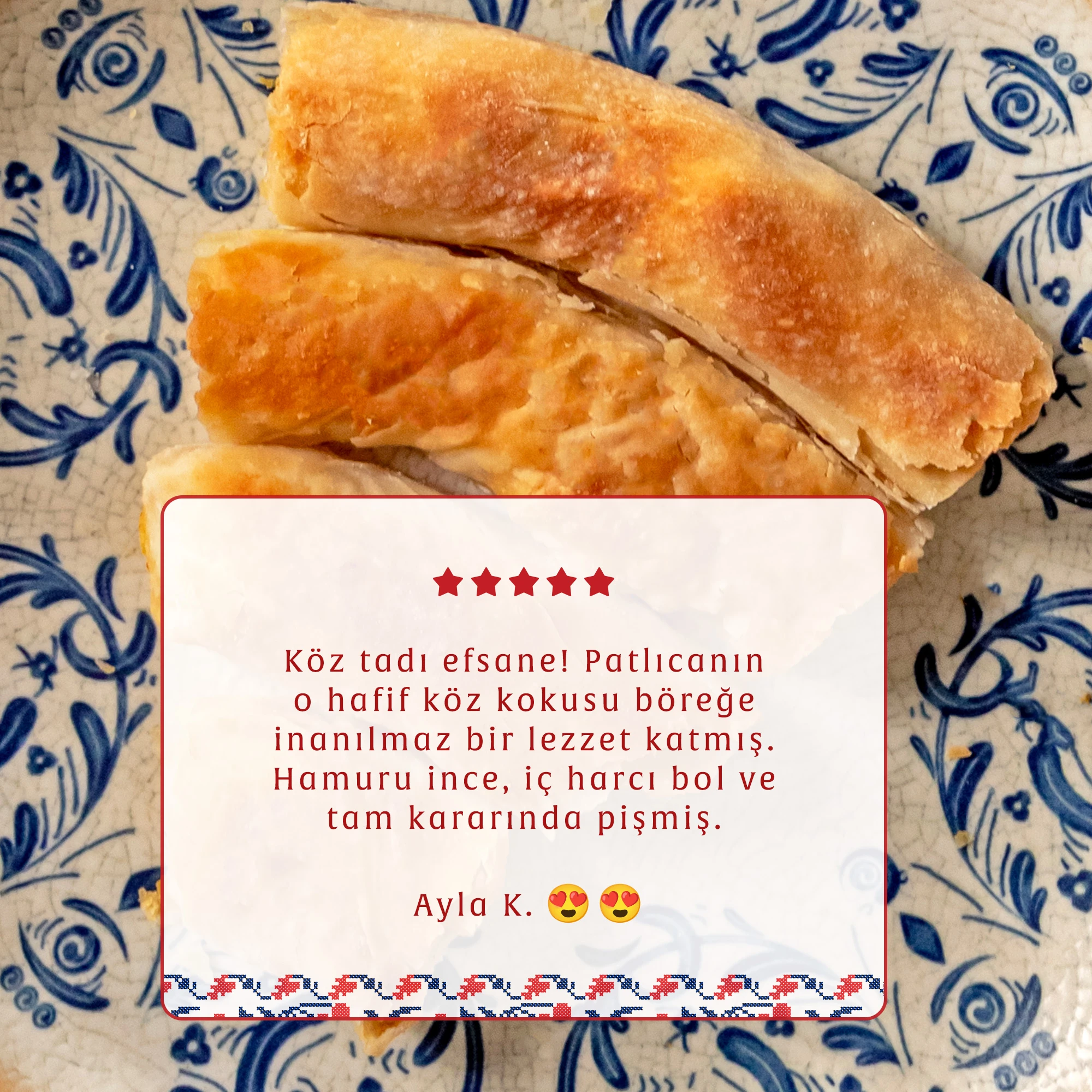 Köz Patlıcanlı Rumeli Böreği 500 G