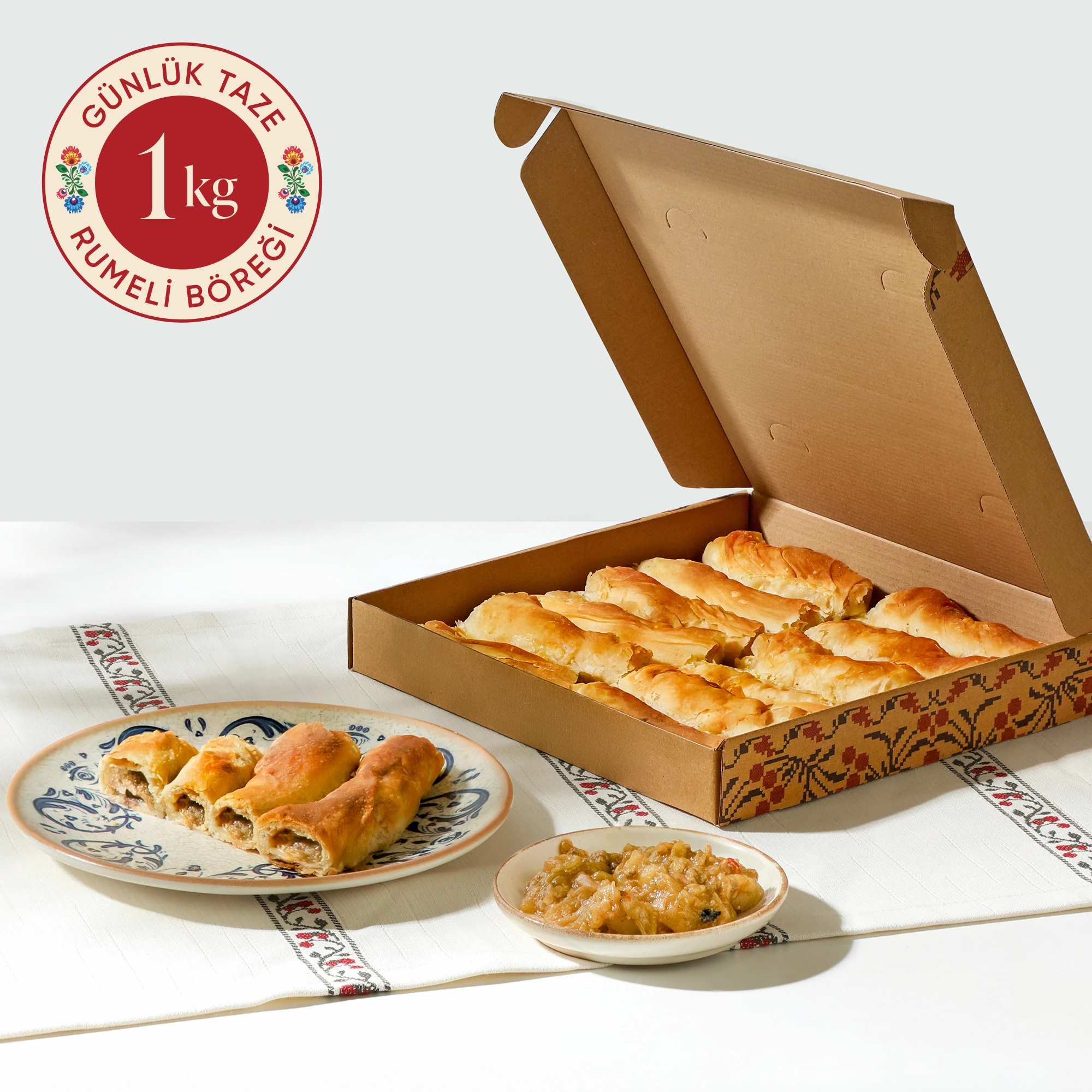 Köz Patlıcanlı Rumeli Böreği 1 Kg