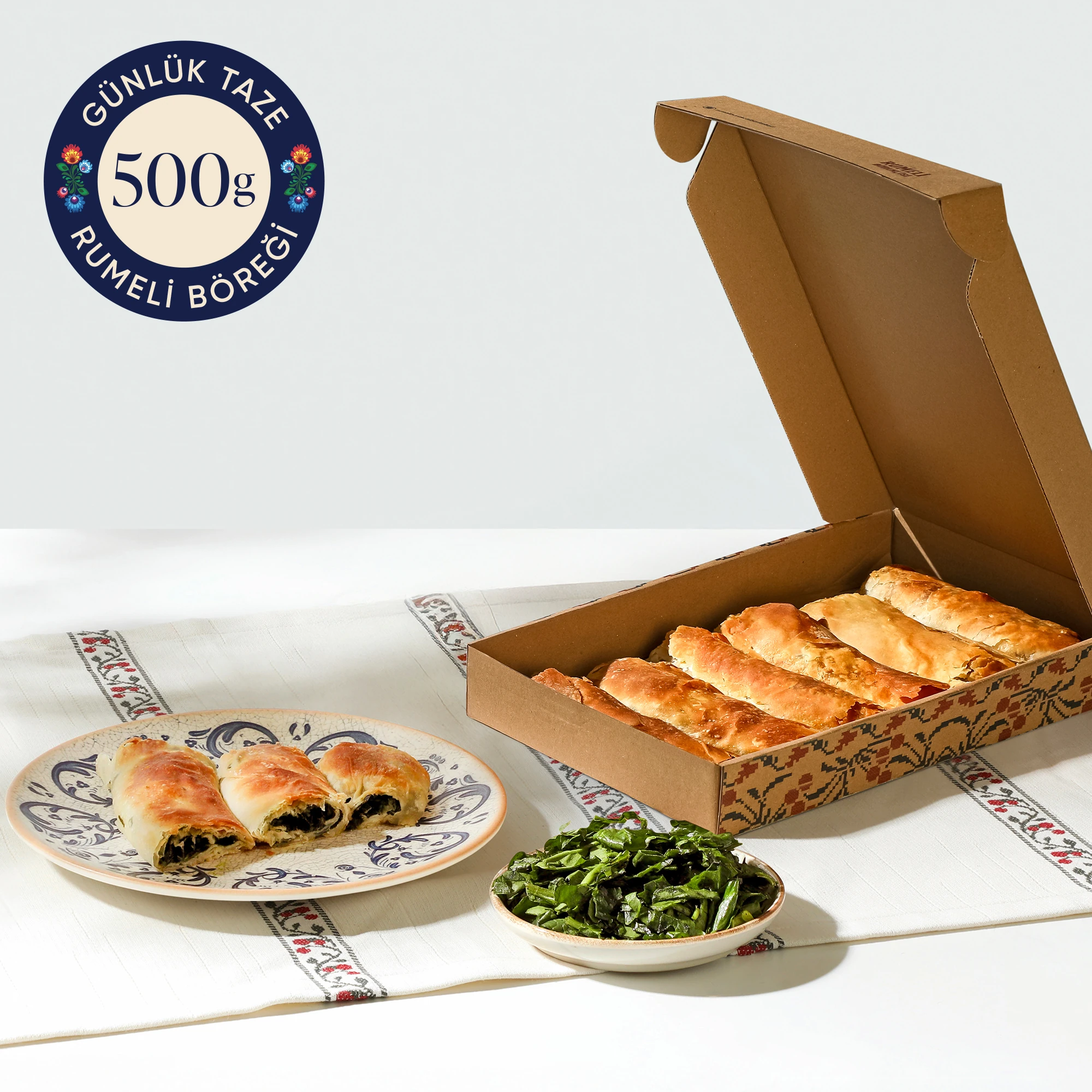 Taze Ispanaklı Rumeli Böreği 500 G